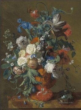 壺の中の花 ヤン・ファン・ホイスムの古典的な花 Oil Paintings